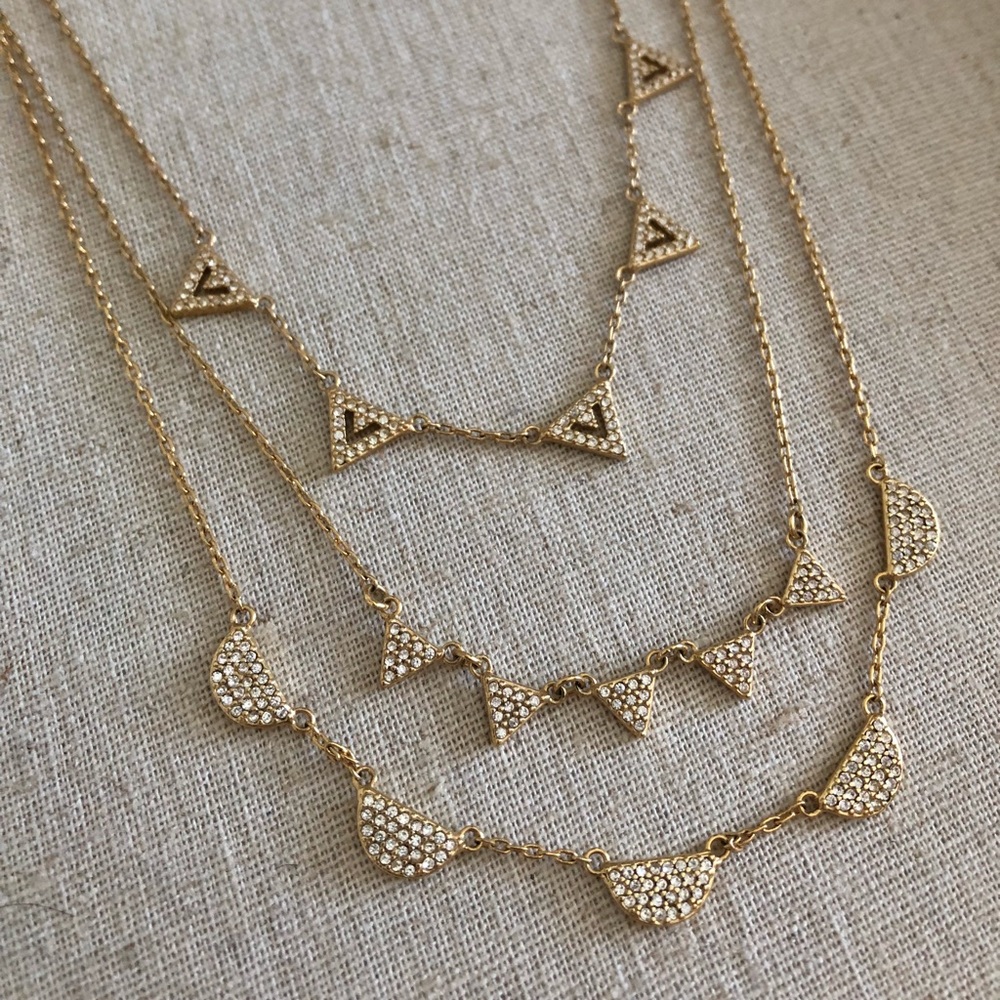 Pave Chevron Necklace